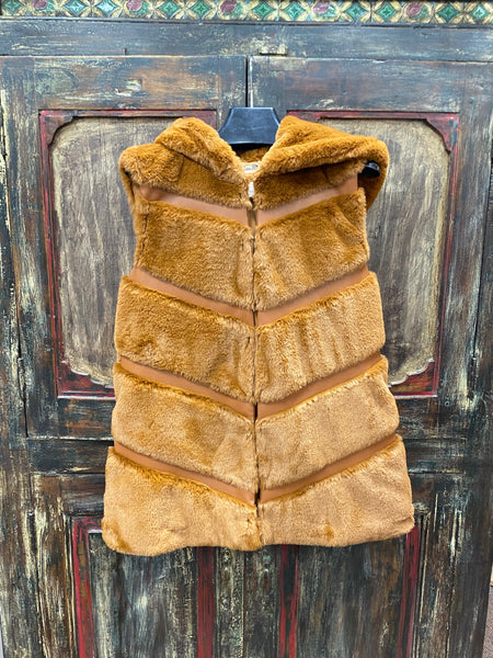 Joseph Ribkoff Faux Fur Hoodie Vest