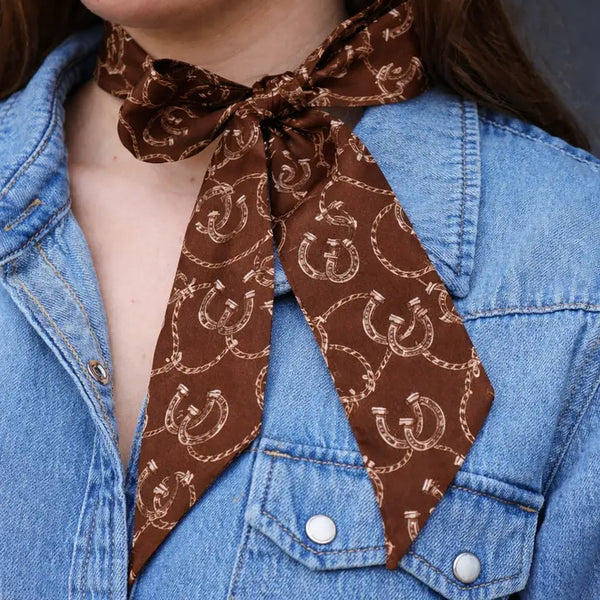 Brown Horseshoes and Tan Rope