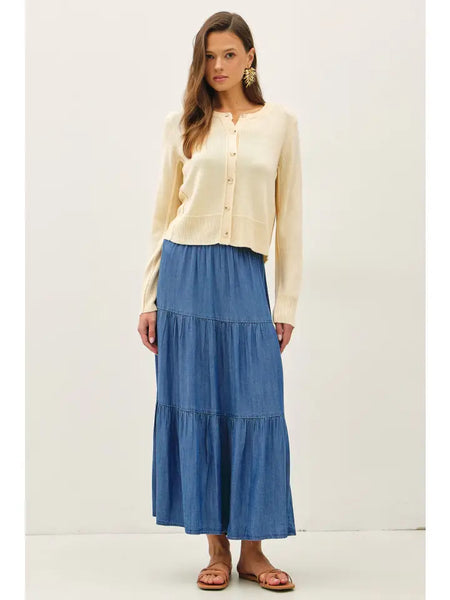 Be Cool Classic Cut Button Up Cardigan