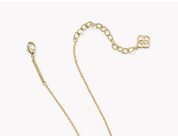 Kendra Scott Red White & Blue Elisa Necklace in Gold & Silver