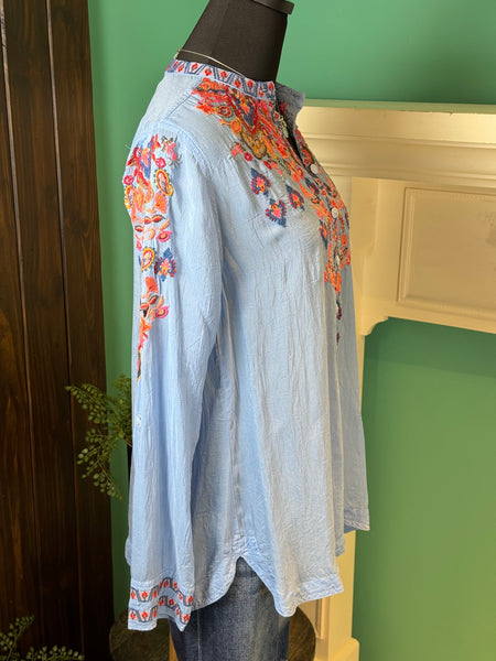 Johnny Was Alba Embroidered Blouse