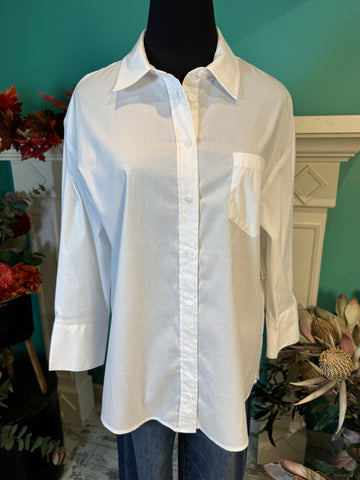 Liverpool Oversized Long Sleeve Collared Shirt