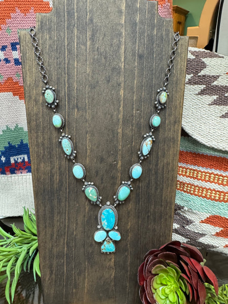 ITG Tricia Skeets Turquoise Statement Necklace