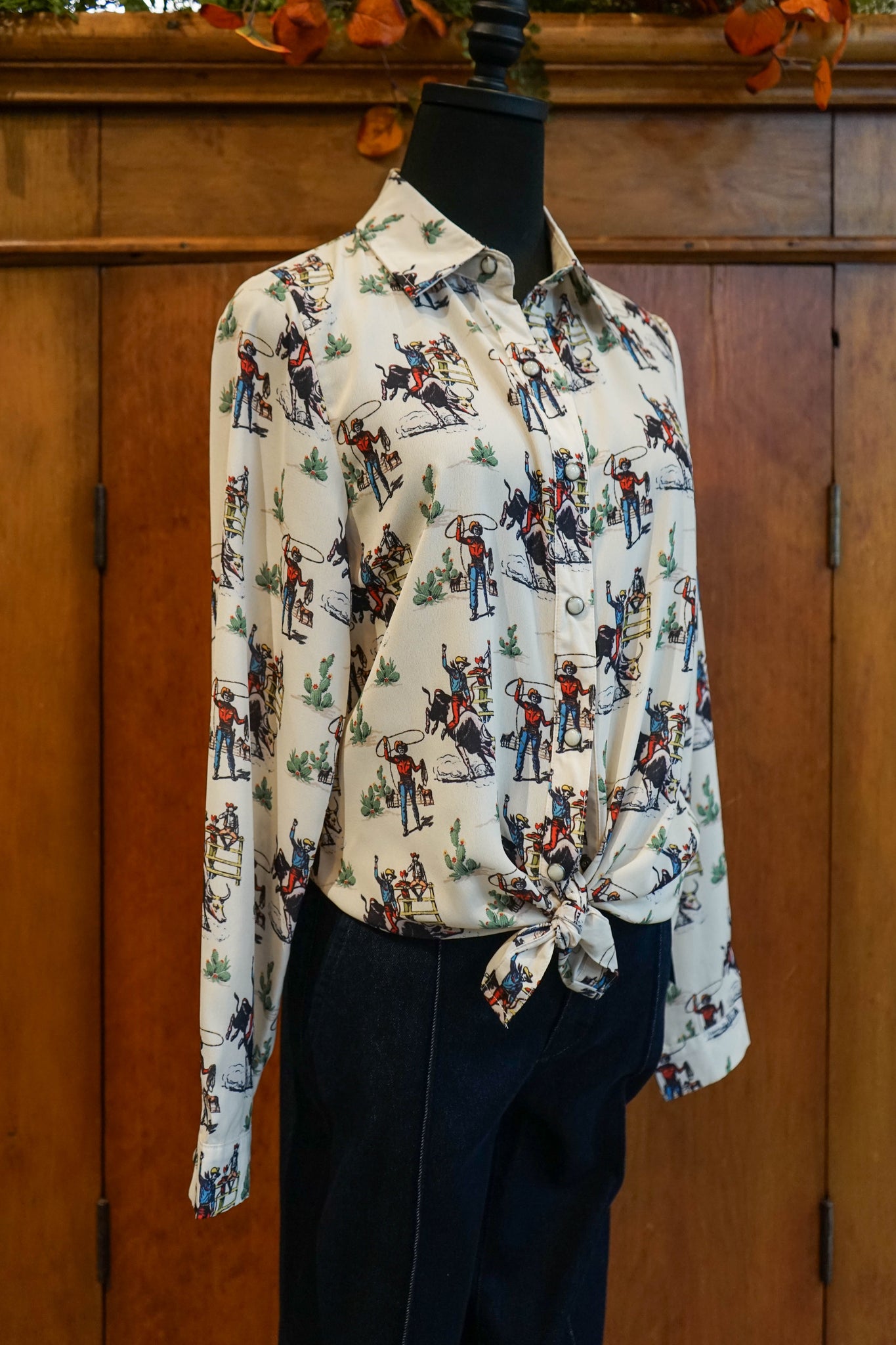 Vintage Western Print Shirt