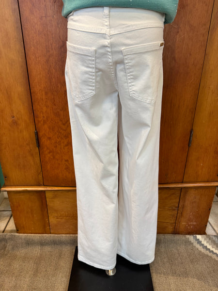 Joseph Ribkoff White Wide Leg Jean