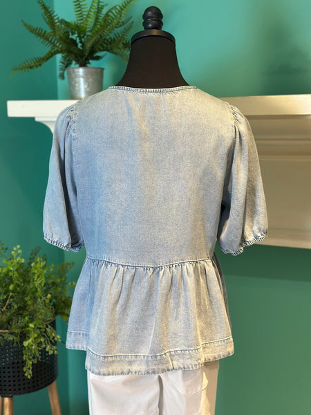 The Bow Front Tie Top