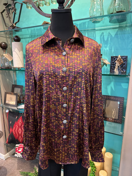 Double D Ranch Rainbow Corn Blouse