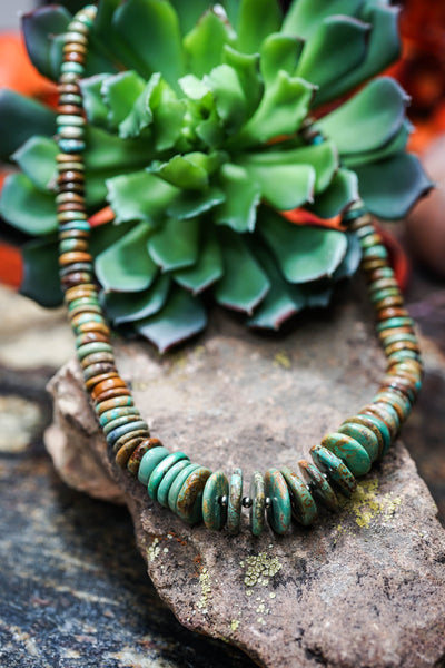 Graduated Stacked Turquoise Necklace