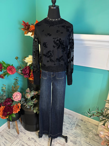 FDJ Flocked Mesh Sweatshirt