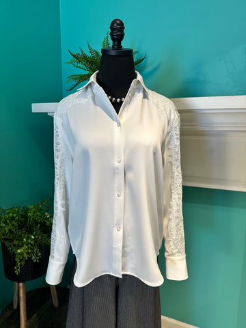 Lysse Nataha Lace Trim Shirt