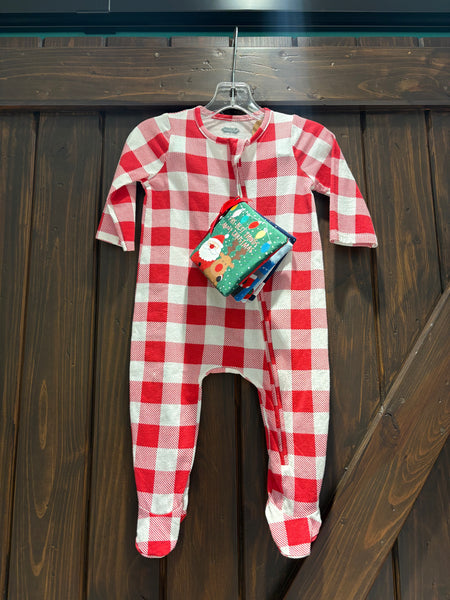 Mudpie Baby Christmas Sleeper & Book