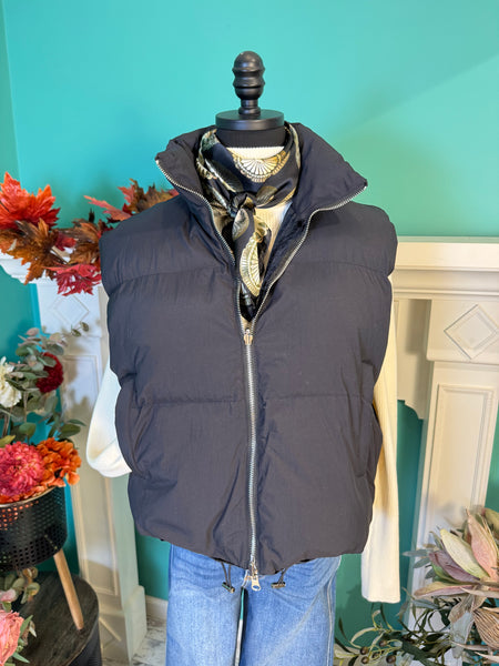 Umgee Reversible to Velvet Puffer Vest