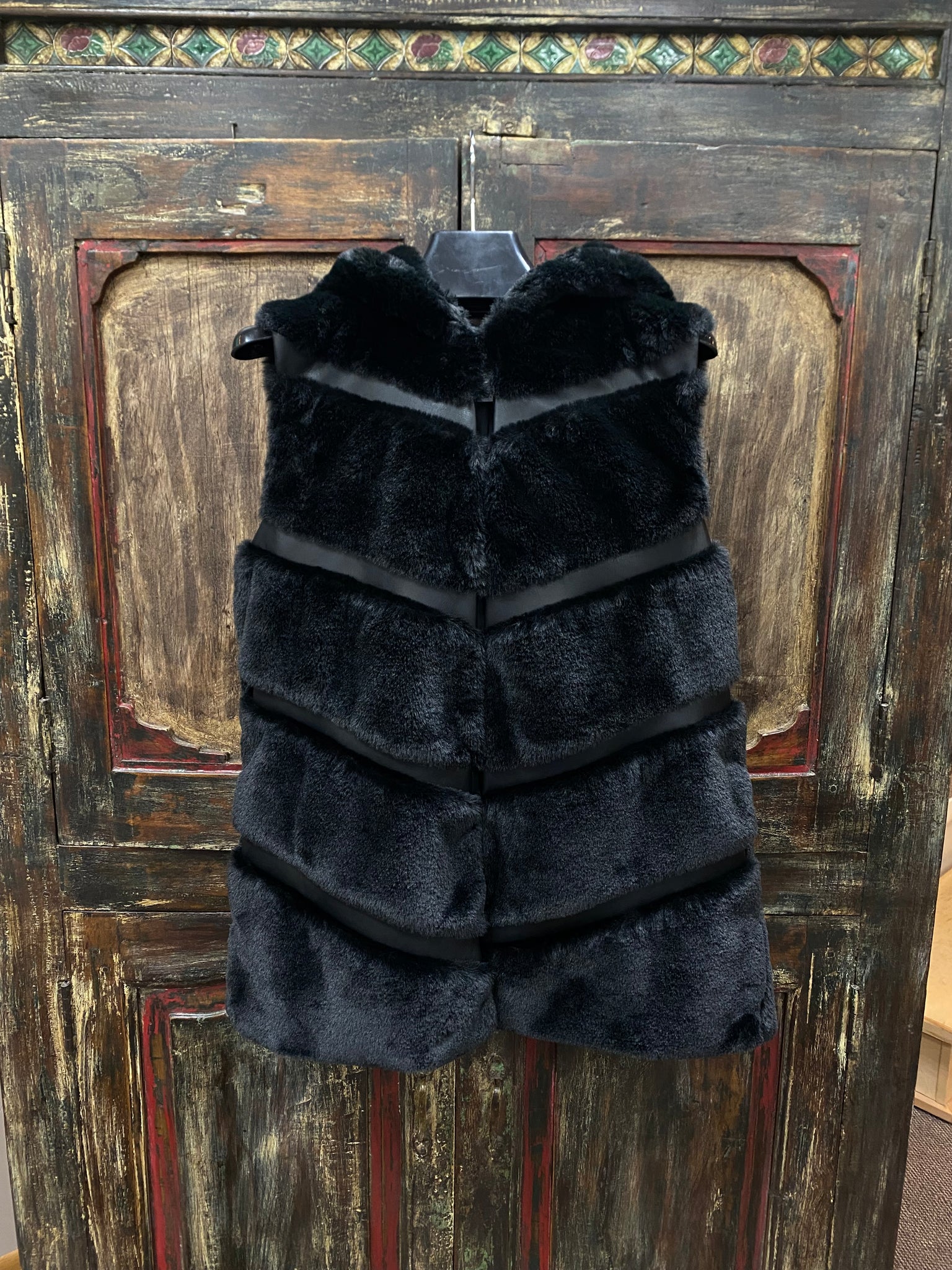 Joseph Ribkoff Faux Fur Hoodie Vest