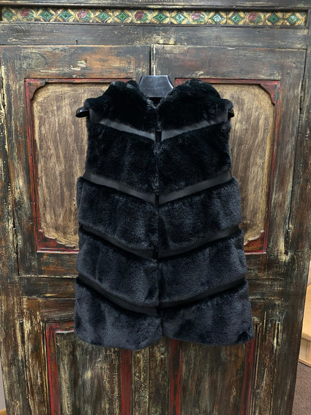 Joseph Ribkoff Faux Fur Hoodie Vest