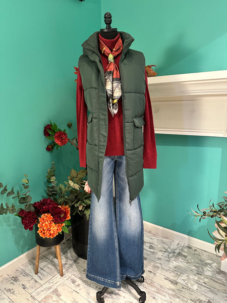 Panache Apparel The Long Puffer Vest