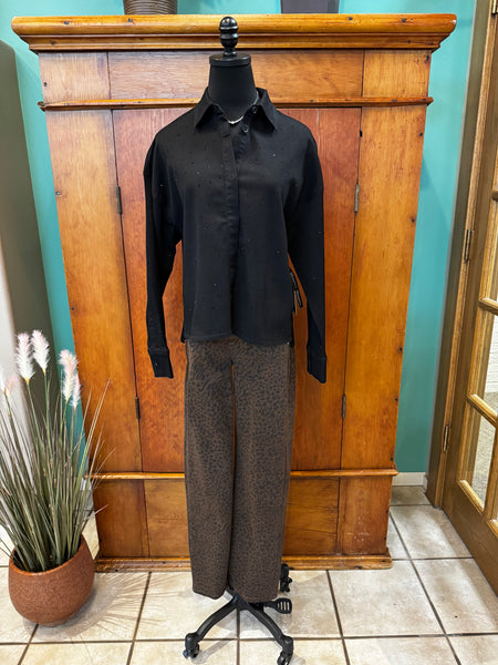 Joseph Ribkoff Top Sequined Shirt Jacket