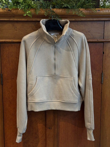 Dove Funnel Neck Half-Zip