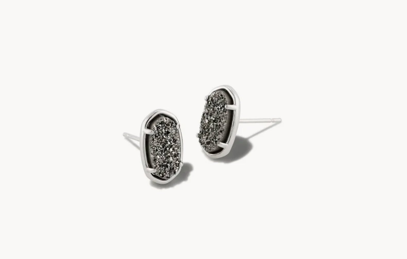 Kendra Scott Grayson Stud Earring Platinum Drusy