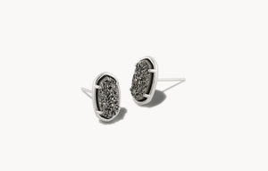 Kendra Scott Grayson Stud Earring Platinum Drusy