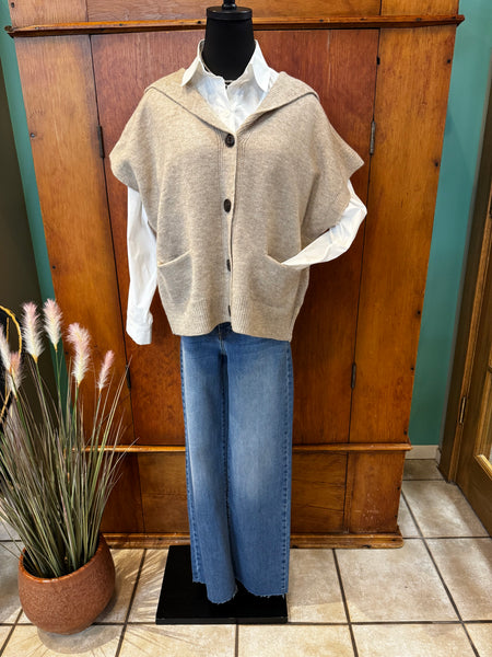 Cardigan Vest Hoodie