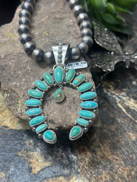 SWS Squash Turquoise Pendant