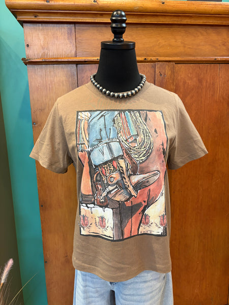 Boot and Stirrup Boxy Tee