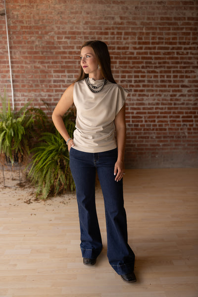 Asymmetric Sleeveless Top