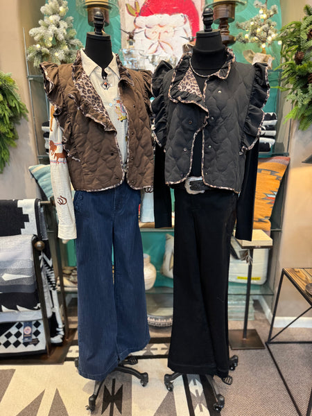 Blue B Western Embroidered Button Down