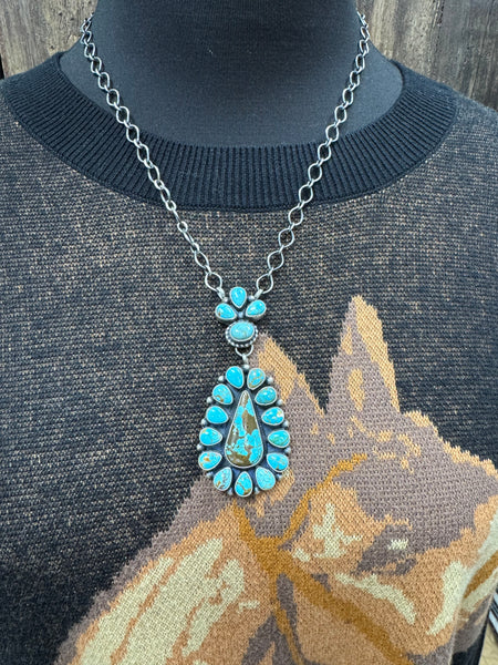 SLL The Cluster Teardrop Necklace