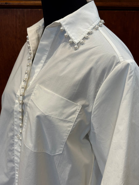 Jospeh Ribkoff Pearl Embellished Blouse