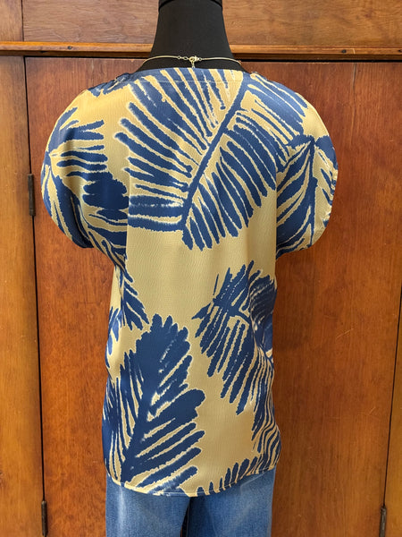 Lysse Catriona Tulip Sleeve Printed Top