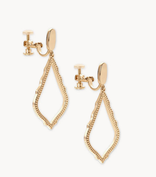 Kendra Scott Sofia Clip-on Earring in Gold