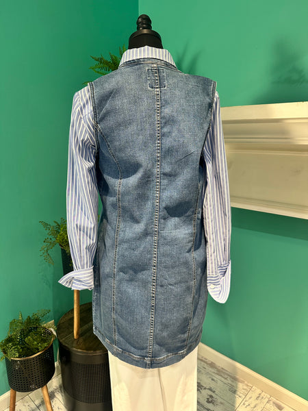 FDJ Long Denim Vest