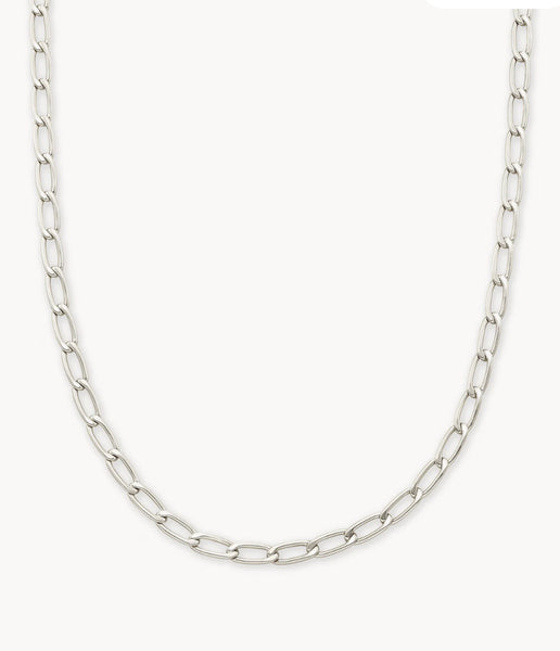 Kendra Scott Merrick Chain Necklace in Silver