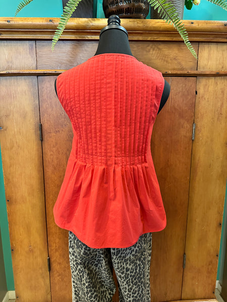 Pintuck Tie Detail Top
