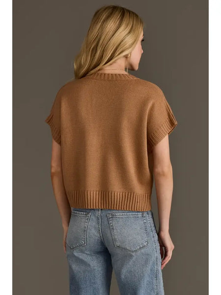 Coffee Weather Short Sleeve Sweater