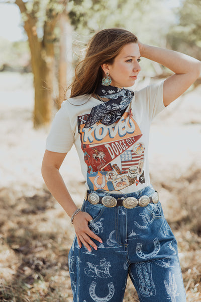 XOXO Rodeo Dodge City KS Pennant T-Shirt