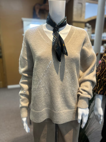 Joseph Ribkoff V-neck Sparkle Sweater