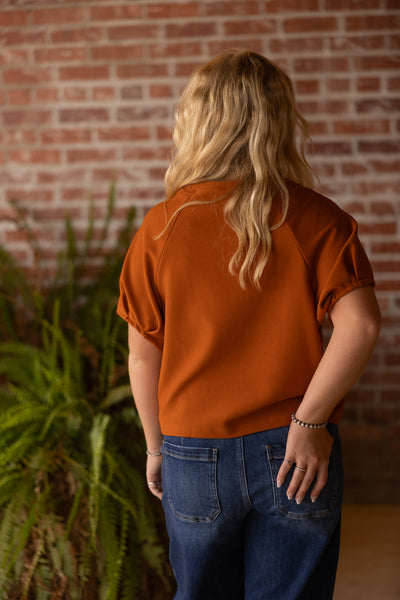 Puff Short Sleeve Pullover Top