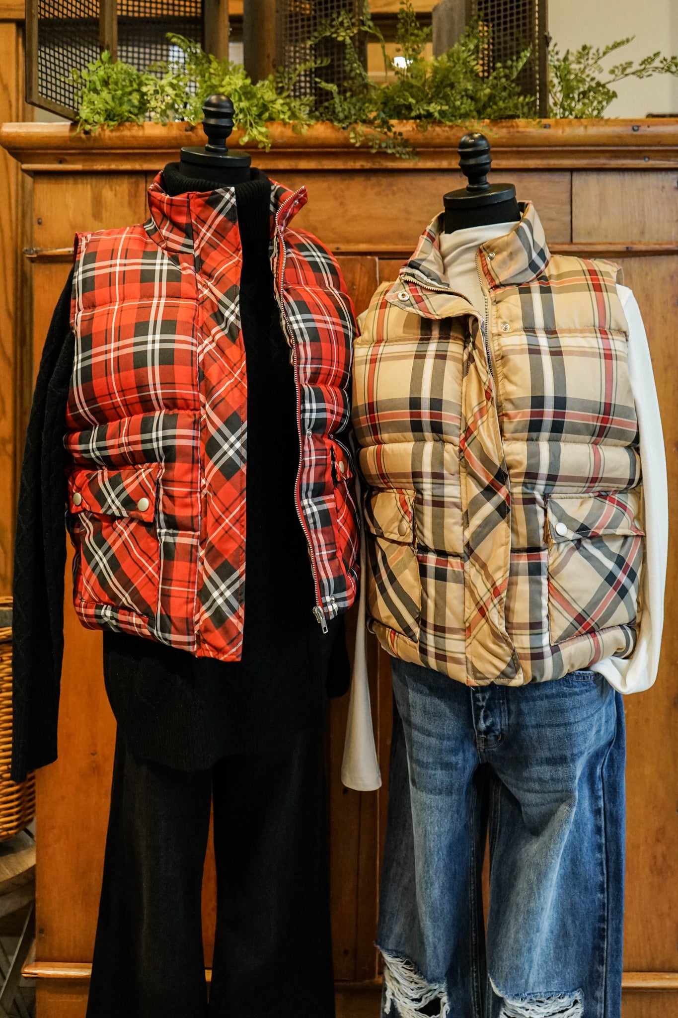 The Plaid Puffer Vest