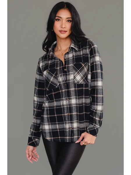 Plaid Long Sleeve Button Up