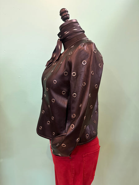 Lysse Geneva Grommet Vegan Leather Jacket