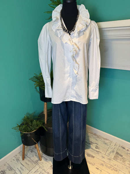 The Long Sleeved Ruffle Top