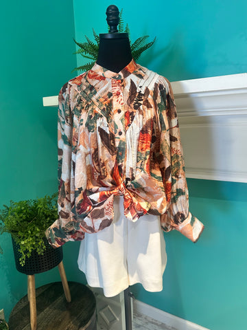 EE:Some Pumpkin Spice Print Top