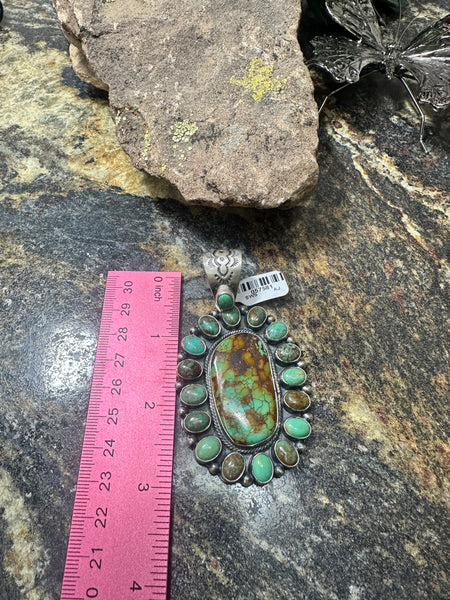 SWS The Long Oval Turquoise Pendant