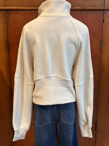 Dove Funnel Neck Half-Zip