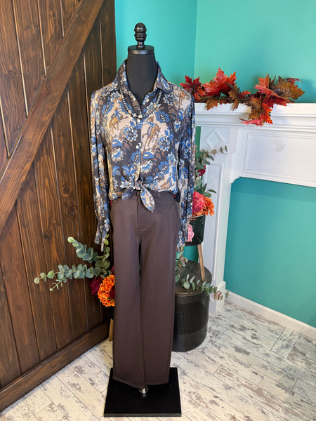 Double D Ranch De Witt’s Damask Blouse