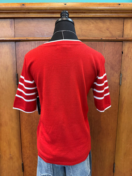 Liverpool Crew Neck Stripe Short Sleeve Top