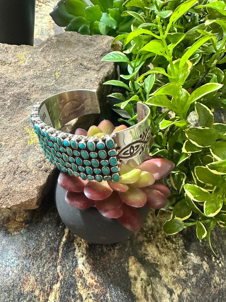 85 Stone Cuff Turquoise Bracelet
