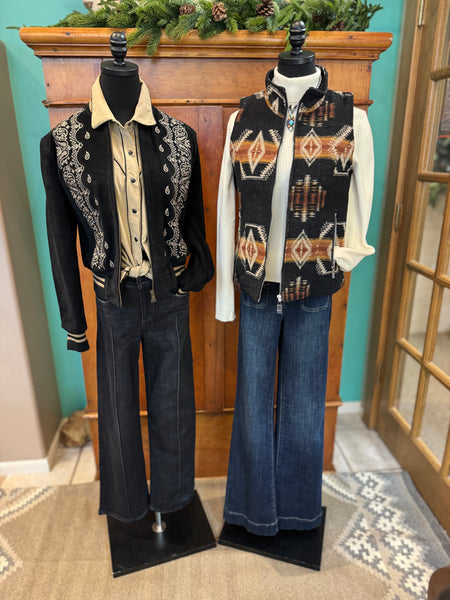 L&B Aztec Quilted Lined Vest